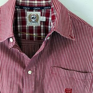 Cinch Men's Long Sleeve Plaid Button-Up Shirt